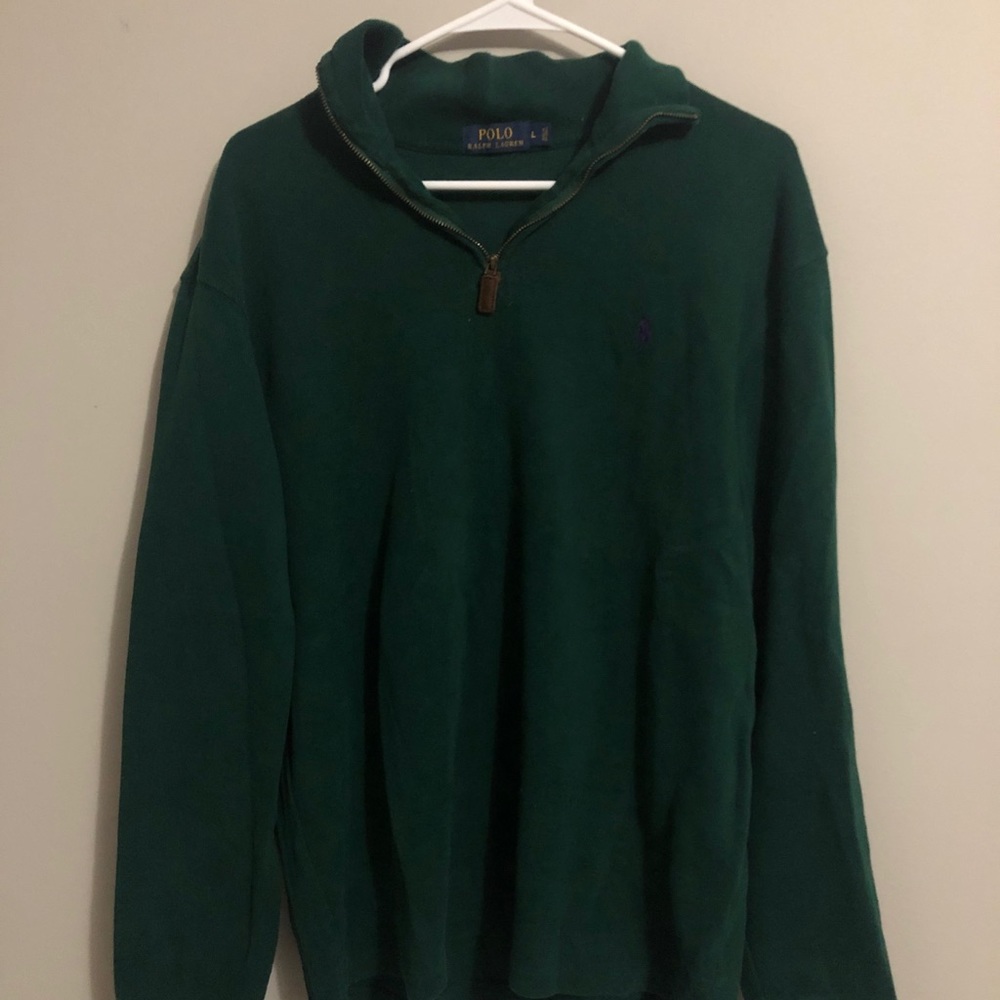 Green Ralph Lauren polo 1/3 zip up